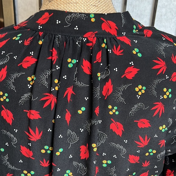 EUC Zadig & Voltaire Tender Print Long Sleeve Silk Blouse Size XS - Picture 13 of 14